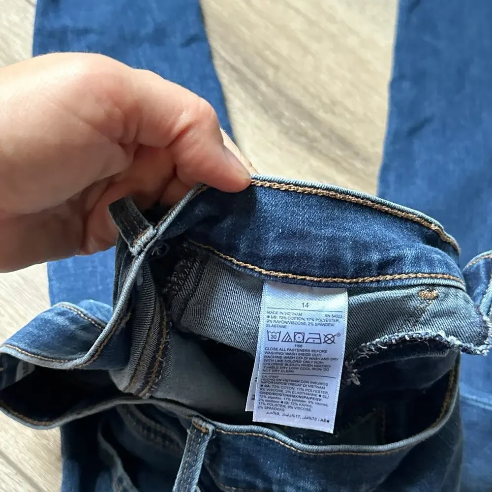 Old Navy Rockstar Dark Wash Skinny Jeans - Size 14